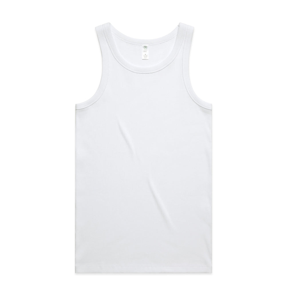 Men's Organic Rib Singlet | Arena Custom Blanks