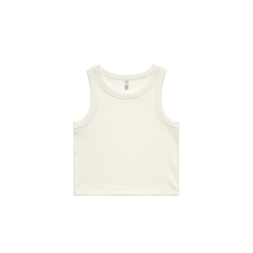 Women's Organic Rib Crop Tank | Arena Custom Blanks