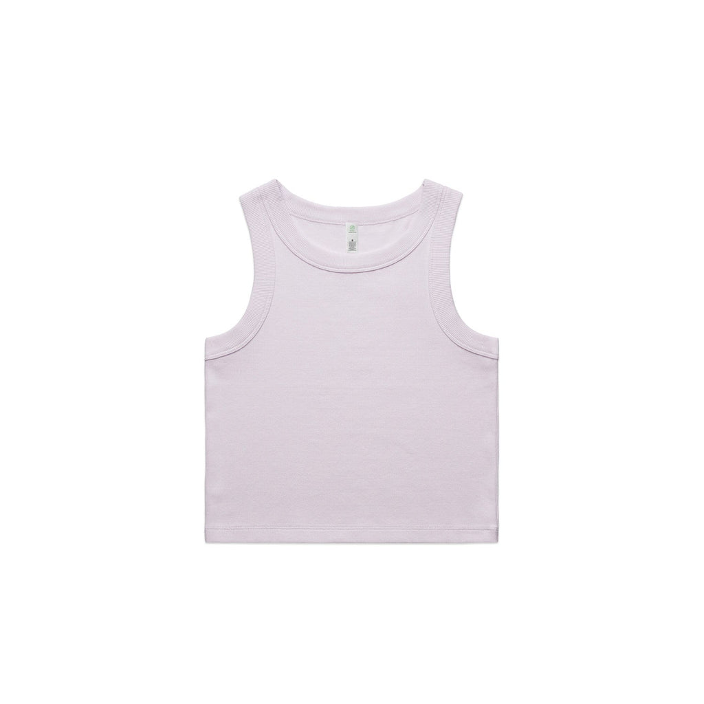 Women's Organic Rib Crop Tank | Arena Custom Blanks