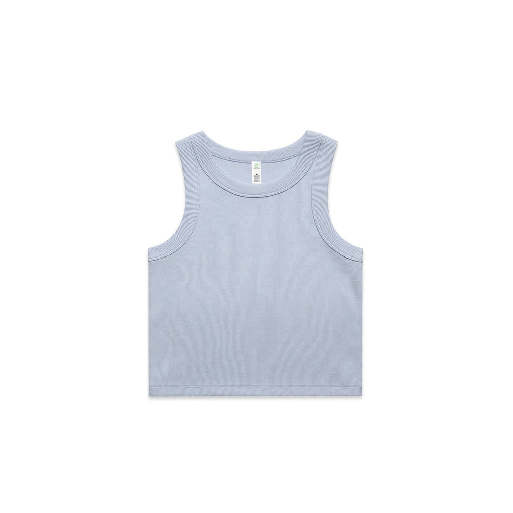 Women's Organic Rib Crop Tank | Arena Custom Blanks