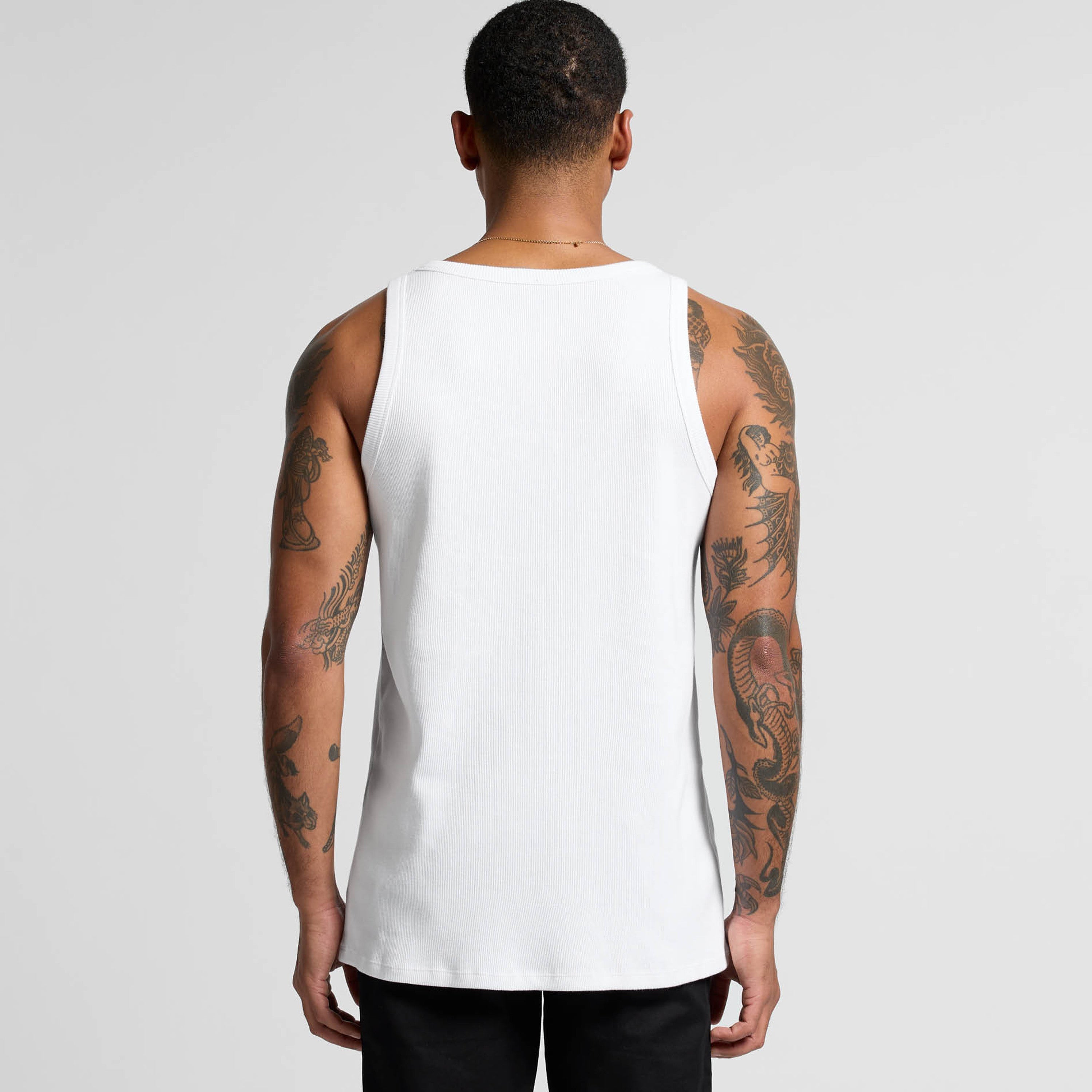 Men's Organic Rib Singlet | Arena Custom Blanks