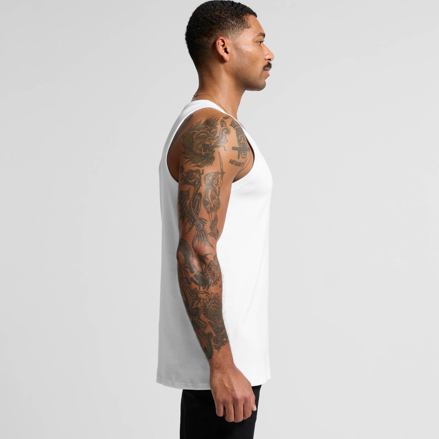 Men's Organic Rib Singlet | Arena Custom Blanks